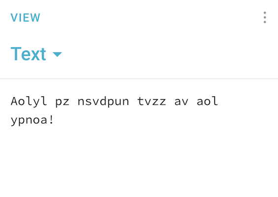 Caesar cipher