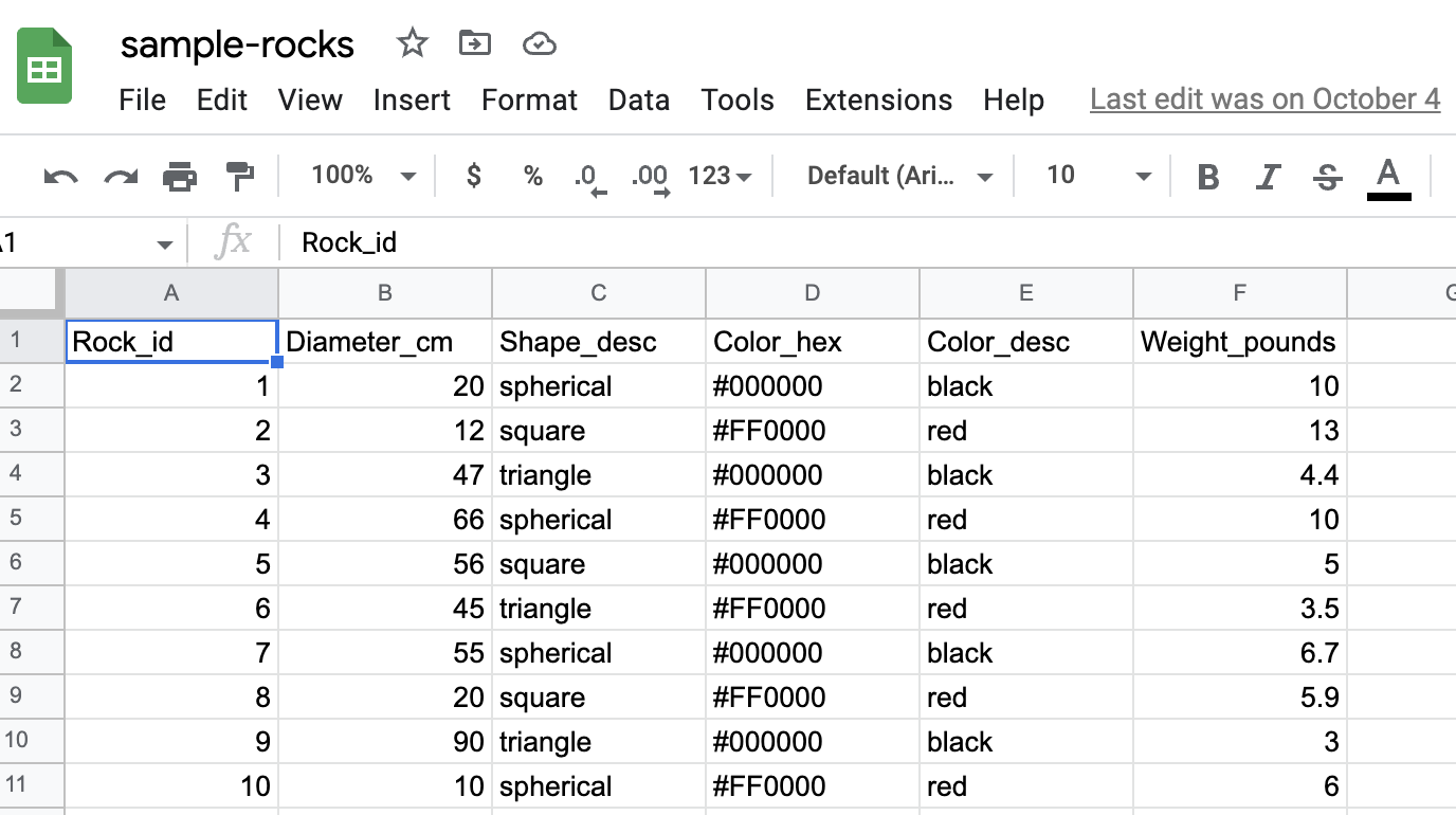spreadsheet